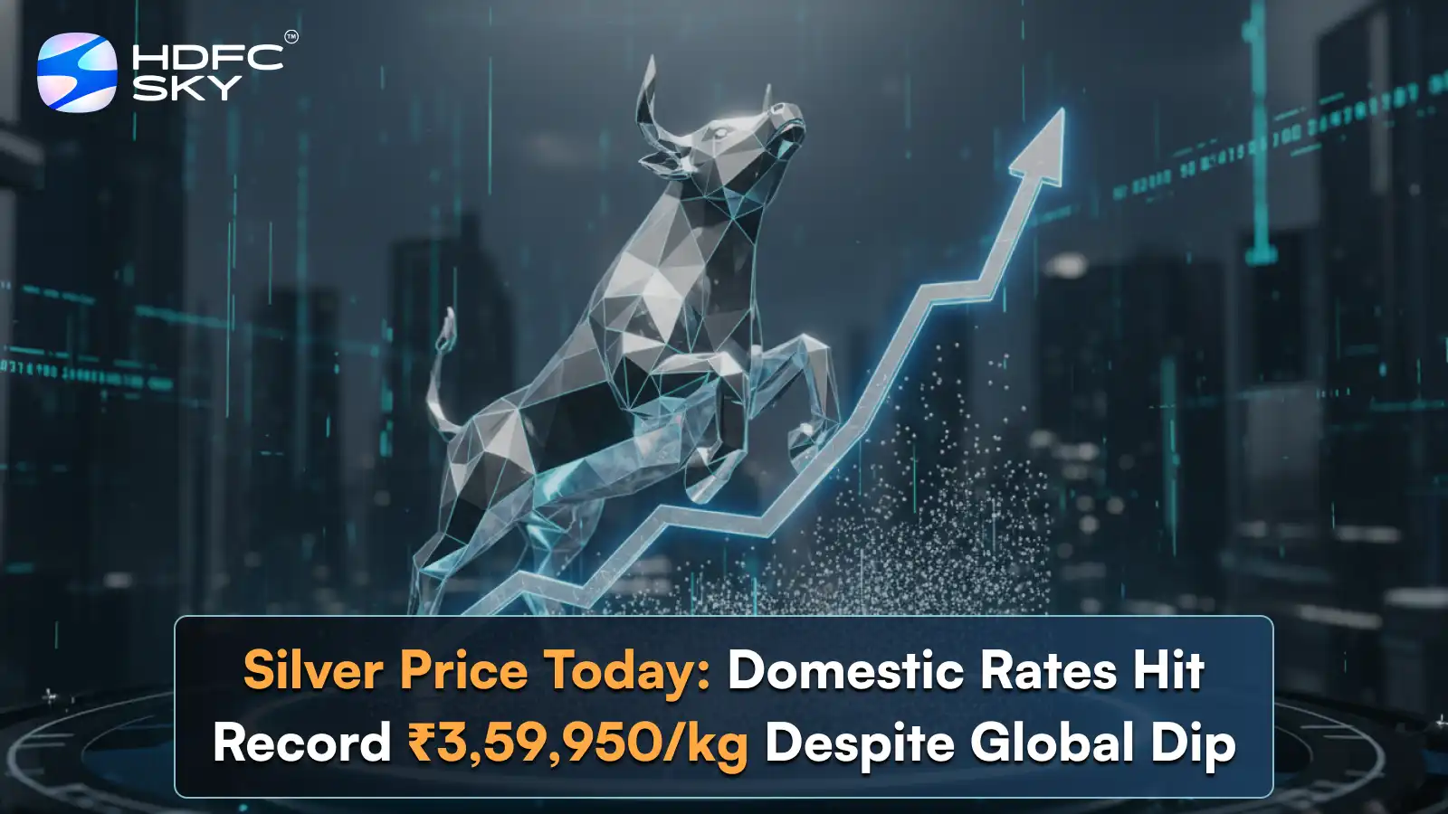 Silv͏er Pri͏ce Today: Domestic Rates Hit Record ₹3,59,950/kg Despite G͏l͏o͏bal Dip 