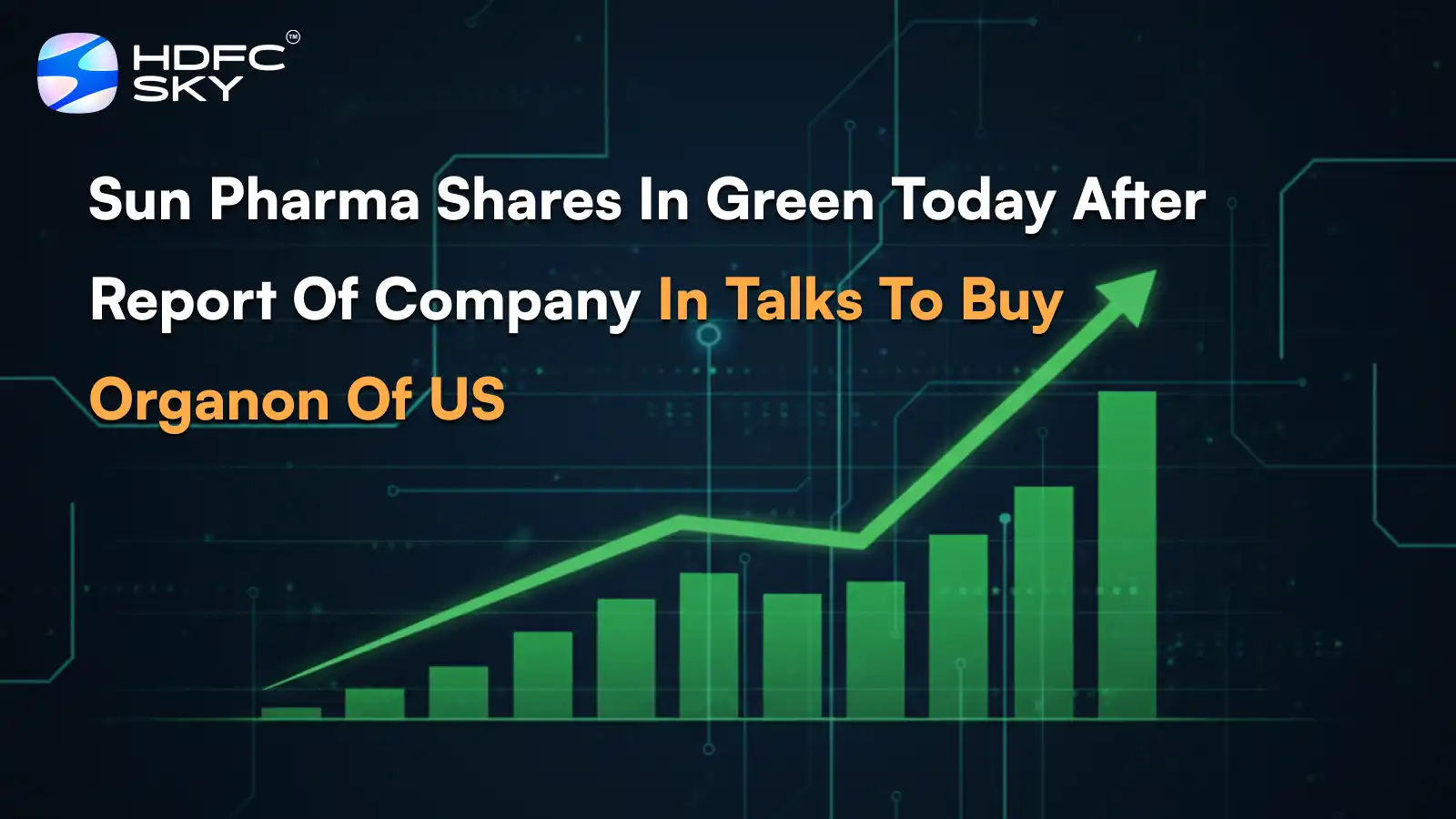 Sun Pharma shares in green today after report of company in talks to buy Organon of US