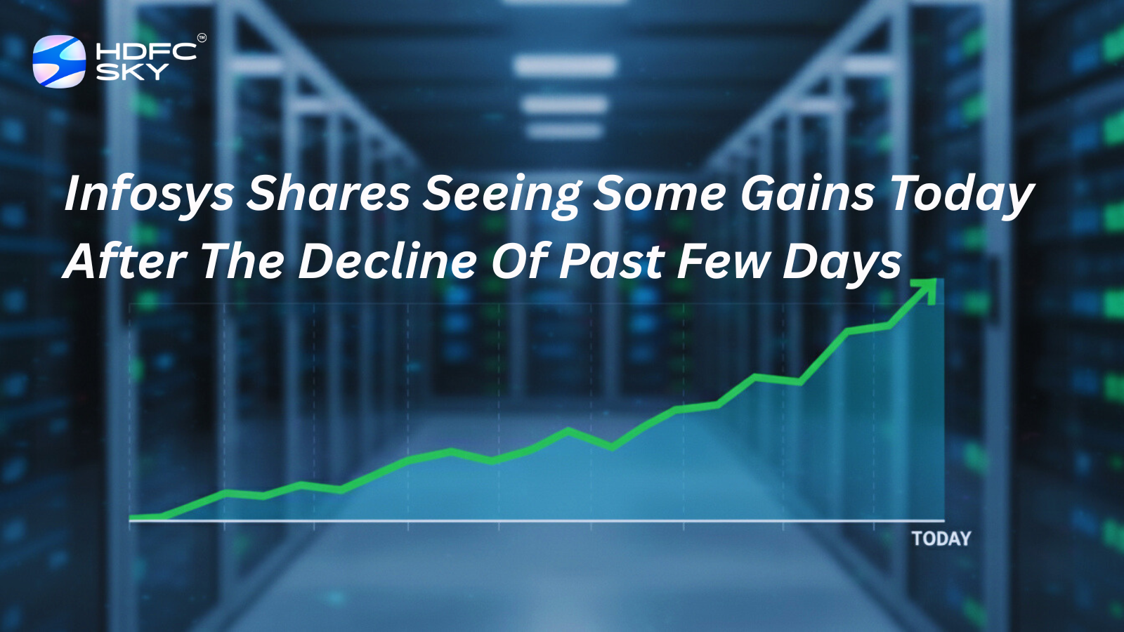 Infosys shares seeing some gains today after the decline of past few days