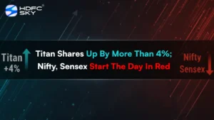 Titan shares up by more than 4%; Nifty, Sensex start the day in red