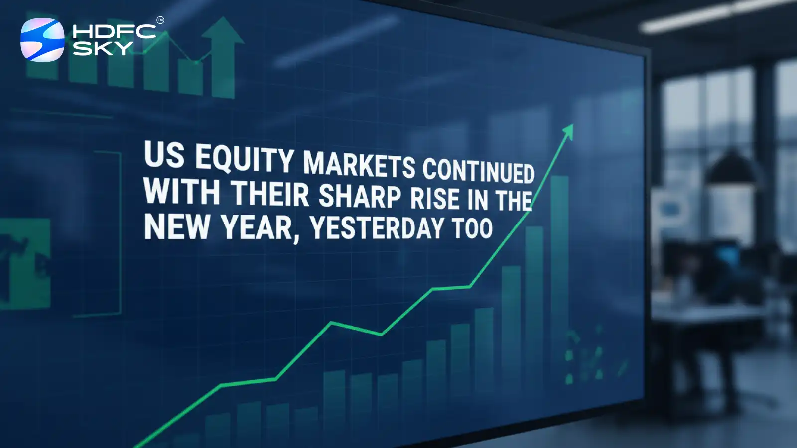 US equity markets continued with their sharp rise in the new year, yesterday too