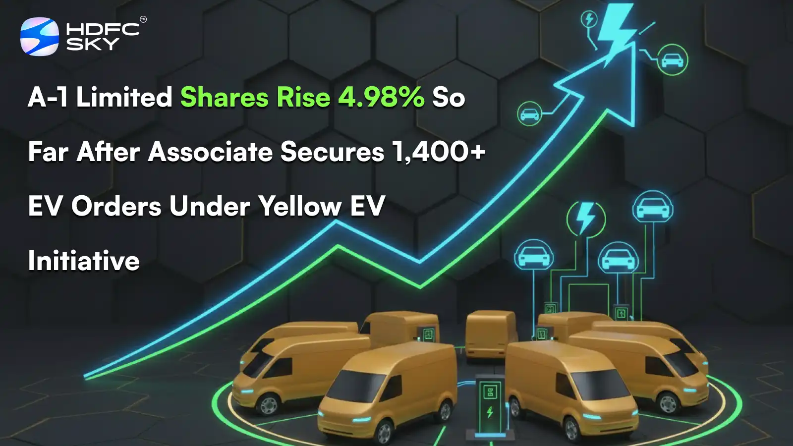 A-1 Limited Share Price Rises 4.98% After Associate Secures 1,400+ EV Orders Under Yellow EV Initiative