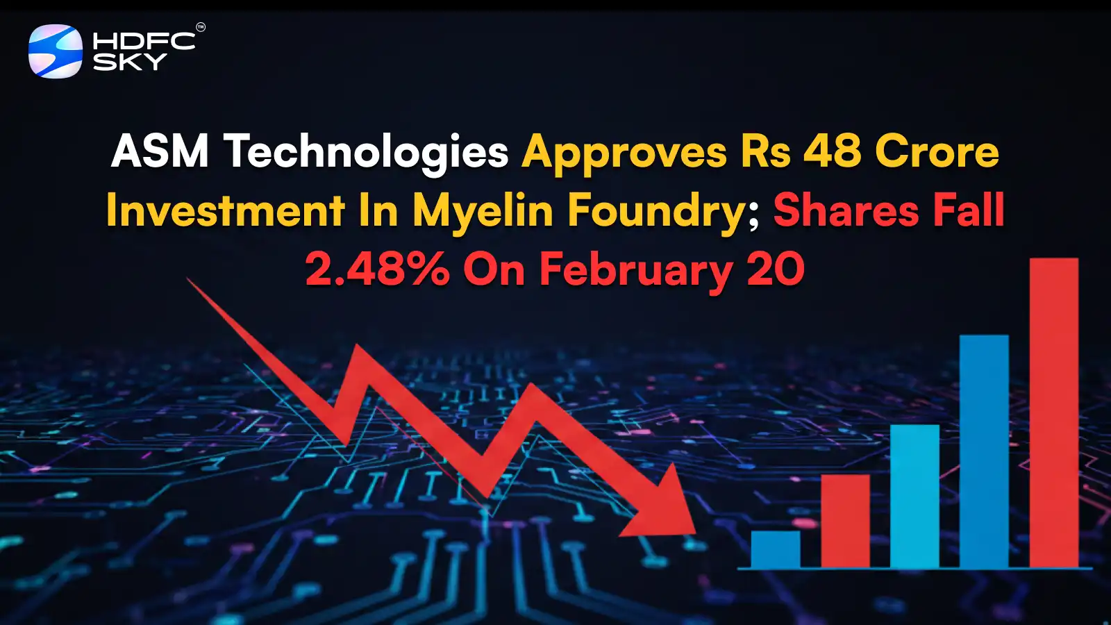 ASM Technologies Approves Rs 48 Crore Investment In Myelin Foundry; Shares Fall 2.48% On February 20