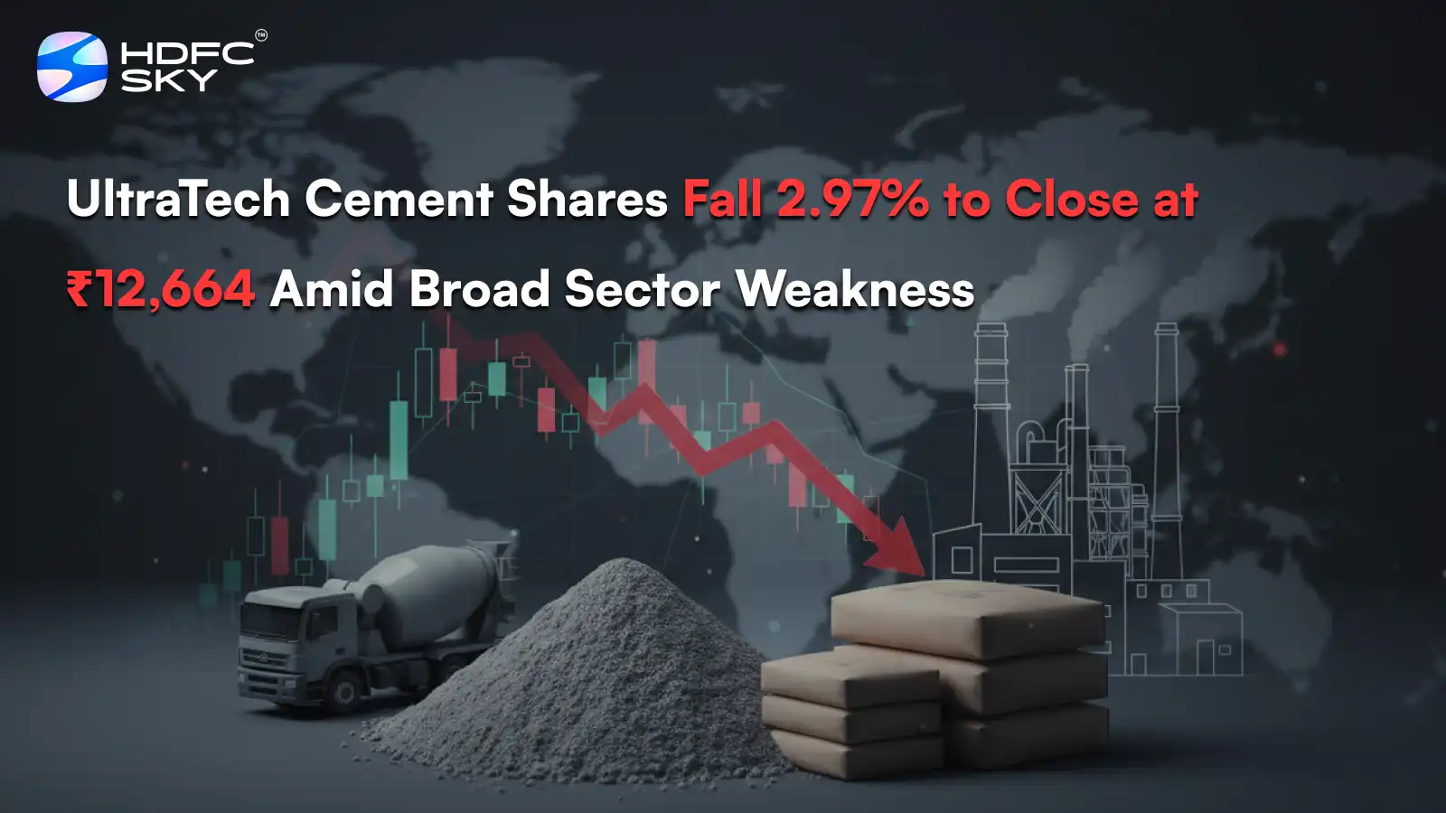 UltraTech Cement Share Price Fall 2.97% to Close at ₹12,664 Amid Broad Sector Weakness