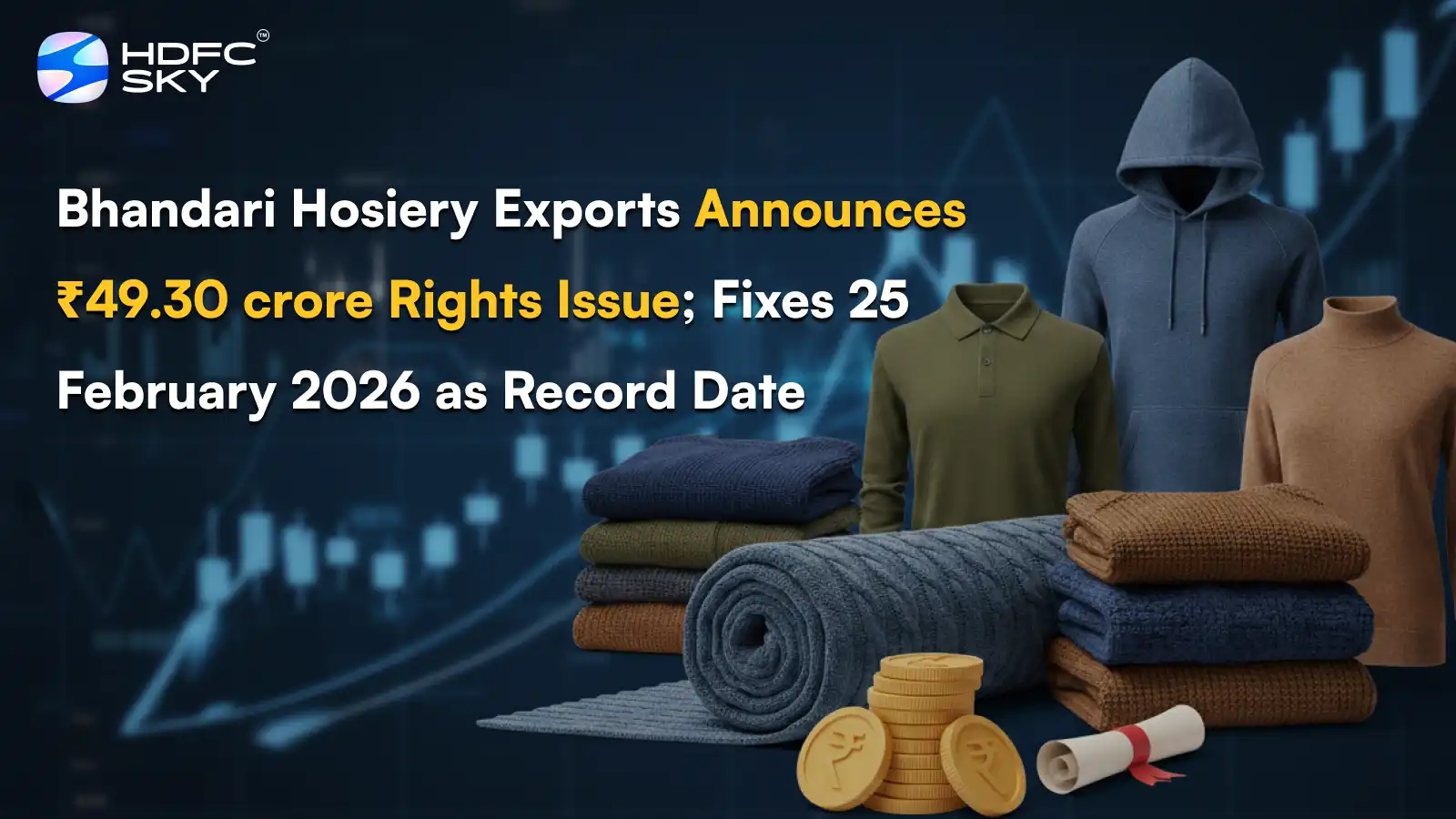 Bhandari Hosiery Exports Announces ₹49.30 crore Rights Issue; Fixes 25 February 2026 as Record Date