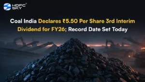 Coal India Declares ₹5.50 Per Share 3rd Interim Dividend for FY26; Record Date Set Today