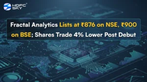 Fractal Analytics Lists at ₹876 on NSE, ₹900 on BSE; Shares Trade 4% Lower Post Debut