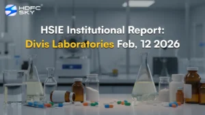 HSIE Institutional Report: Divis Laboratories Feb, 12 2026