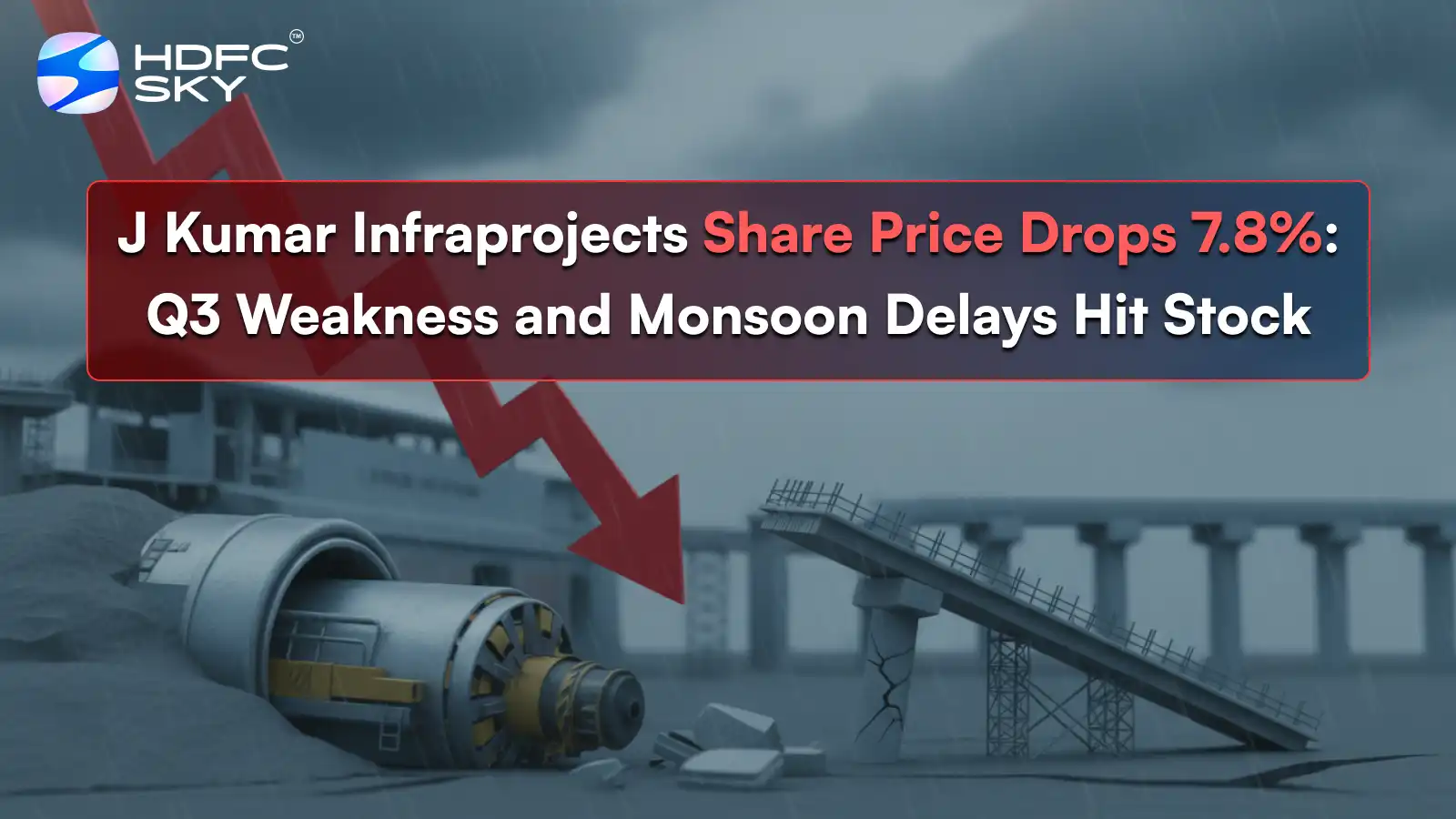 J Kumar Infraprojects Share Price Drops 7.8%: Q3 Weakness and Monsoon Delays Hit Stock