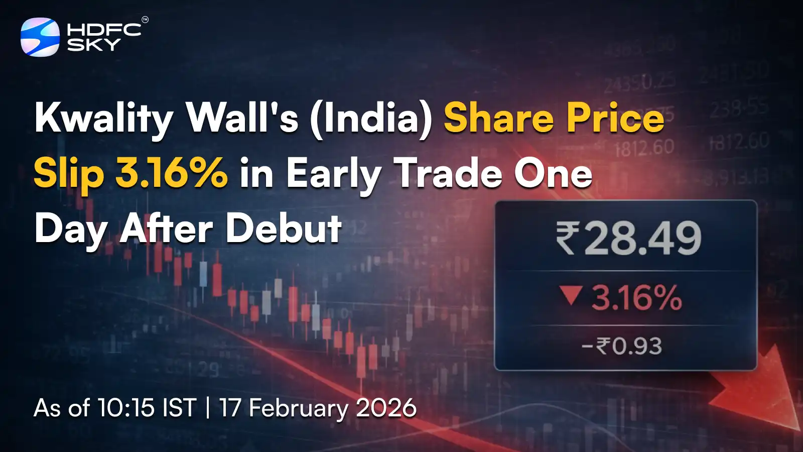 Kwality Wall’s (India) Share Price Slip 3.16% in Early Trade One Day After Debut