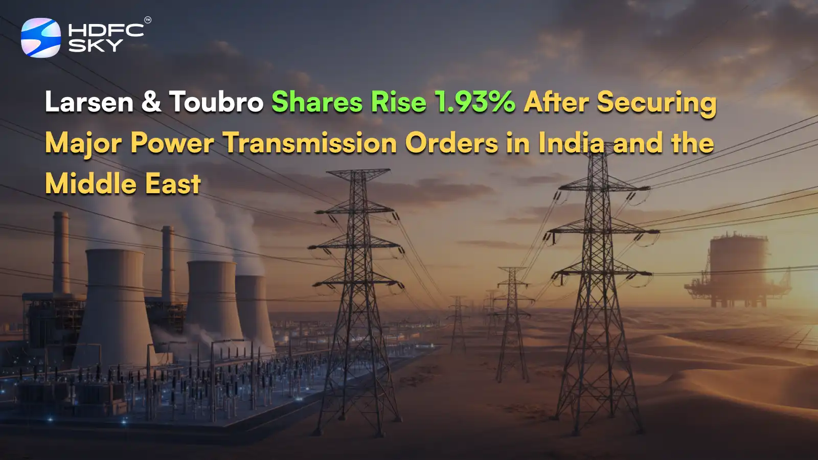 Larsen & Toubro Share Price Rises 1.93% After Securing Major Power Transmission Orders in India, Middle East