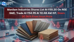 Manilam Industries Shares List At ₹55.20 On NSE SME; Down 20.36% From Issue Price