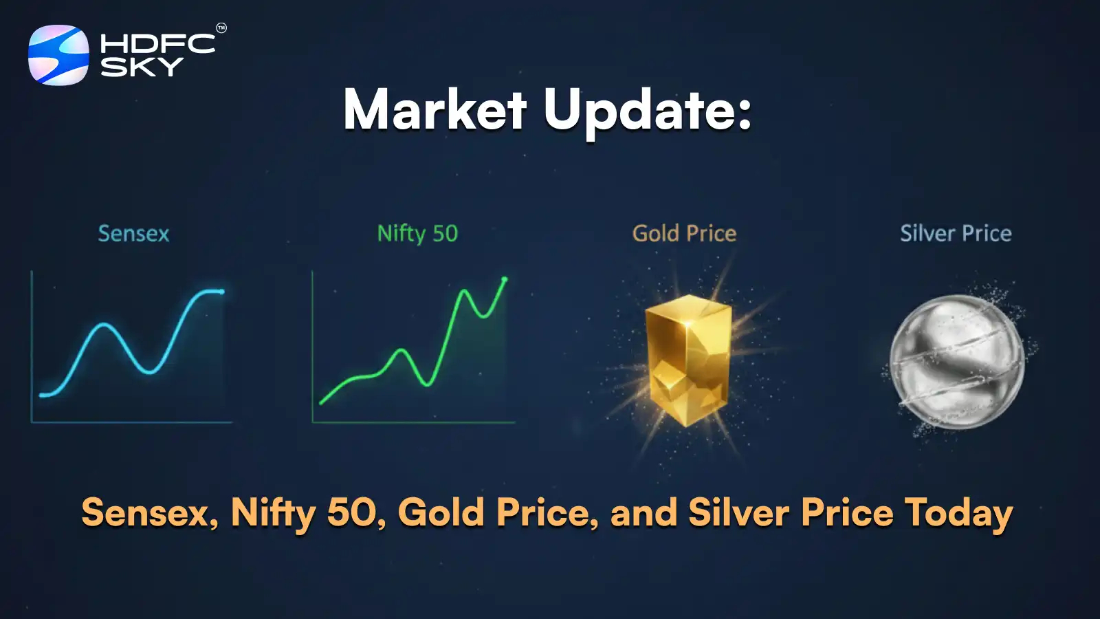 Market Update: Sensex, Nifty 50, Gold Price, and Silver Price Today 