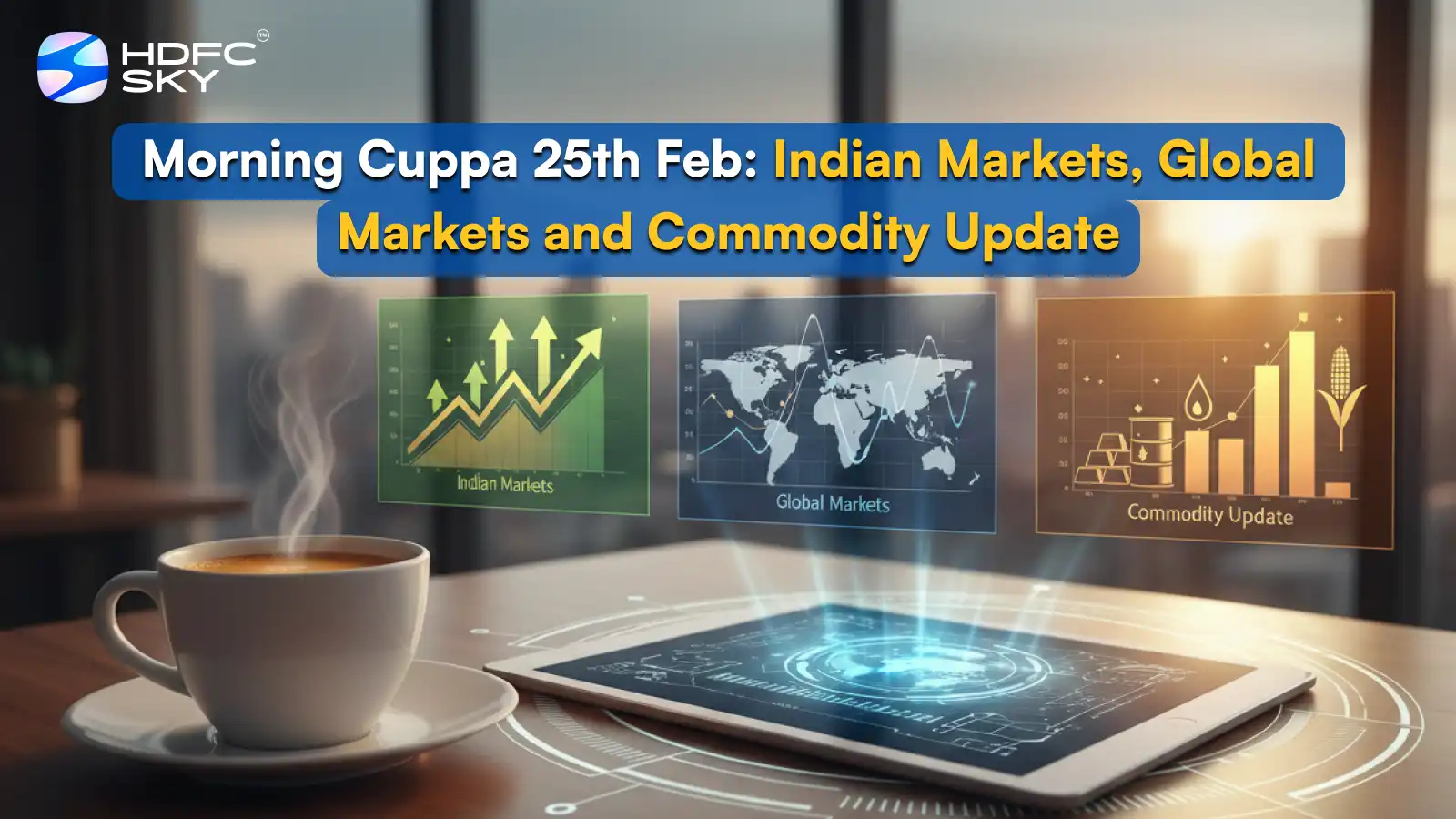 Morning Cuppa 25th Feb: Indian Markets, Global Markets and Commodity Update