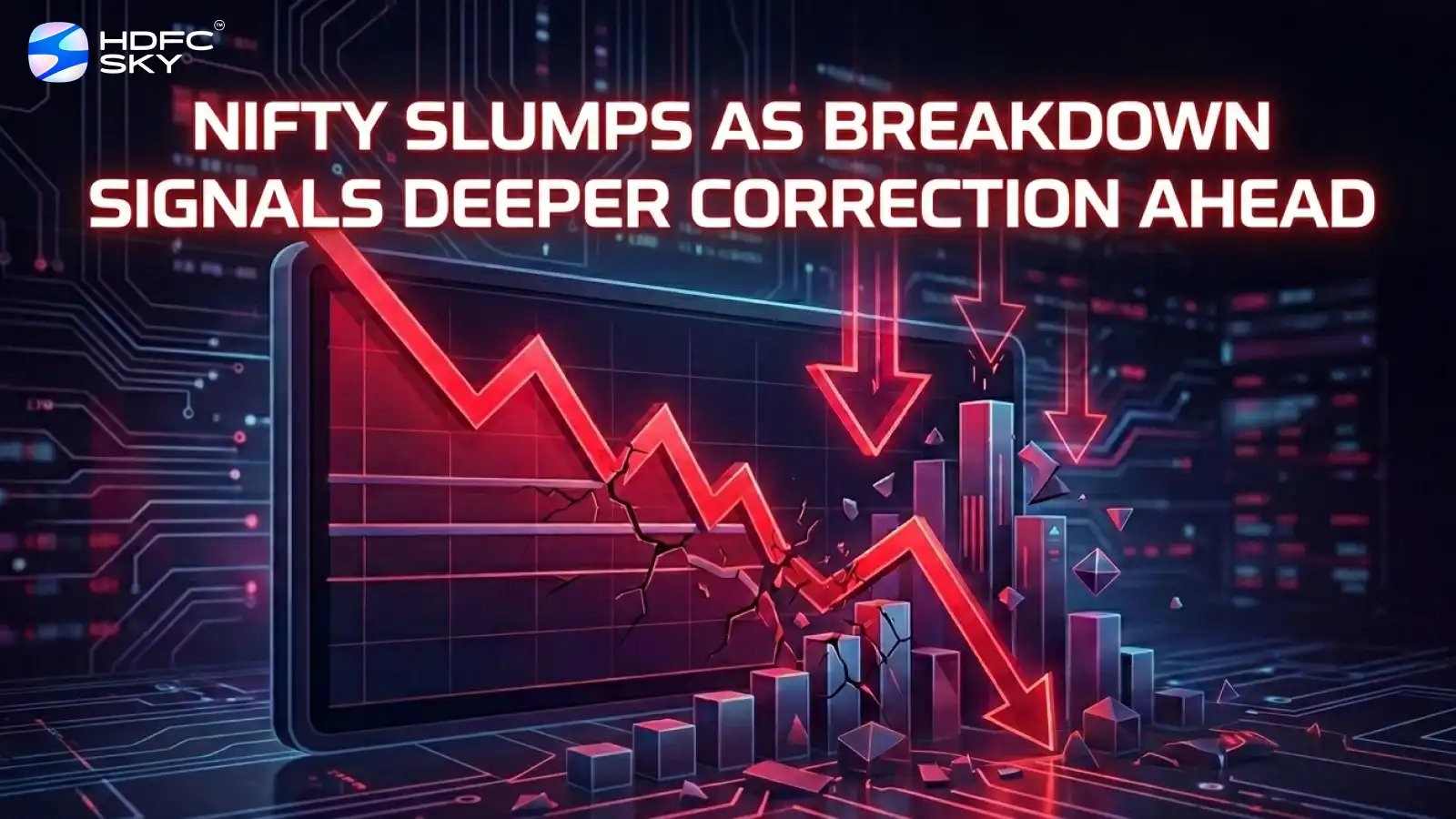Nifty Slumps as Breakdown Signals Deeper Correction Ahead