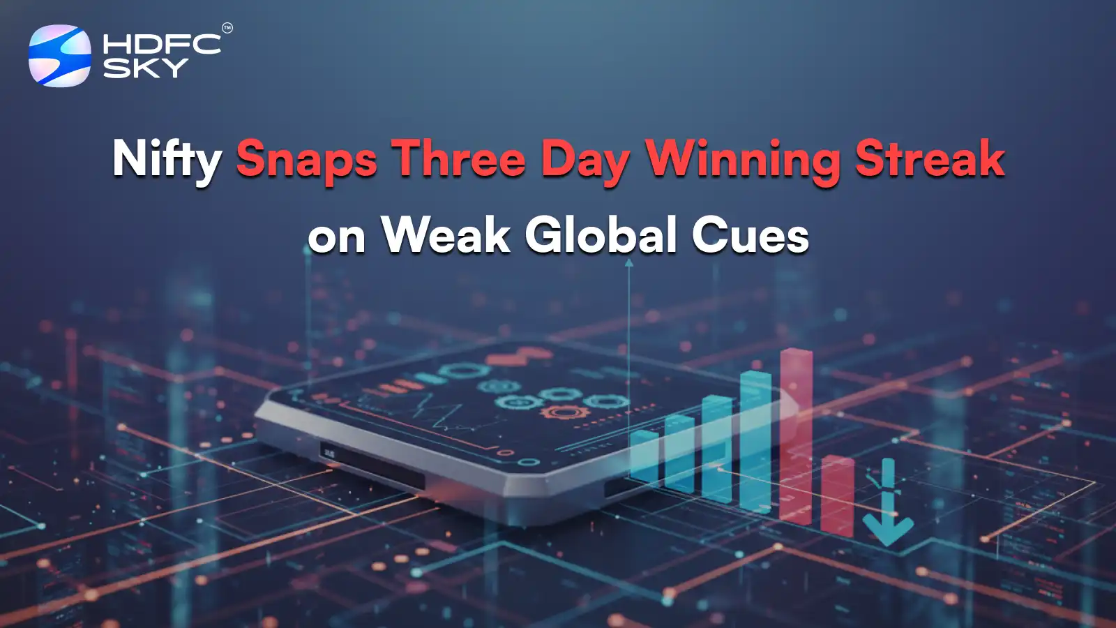 Nifty Snaps Three Day Winning Streak on Weak Global Cues