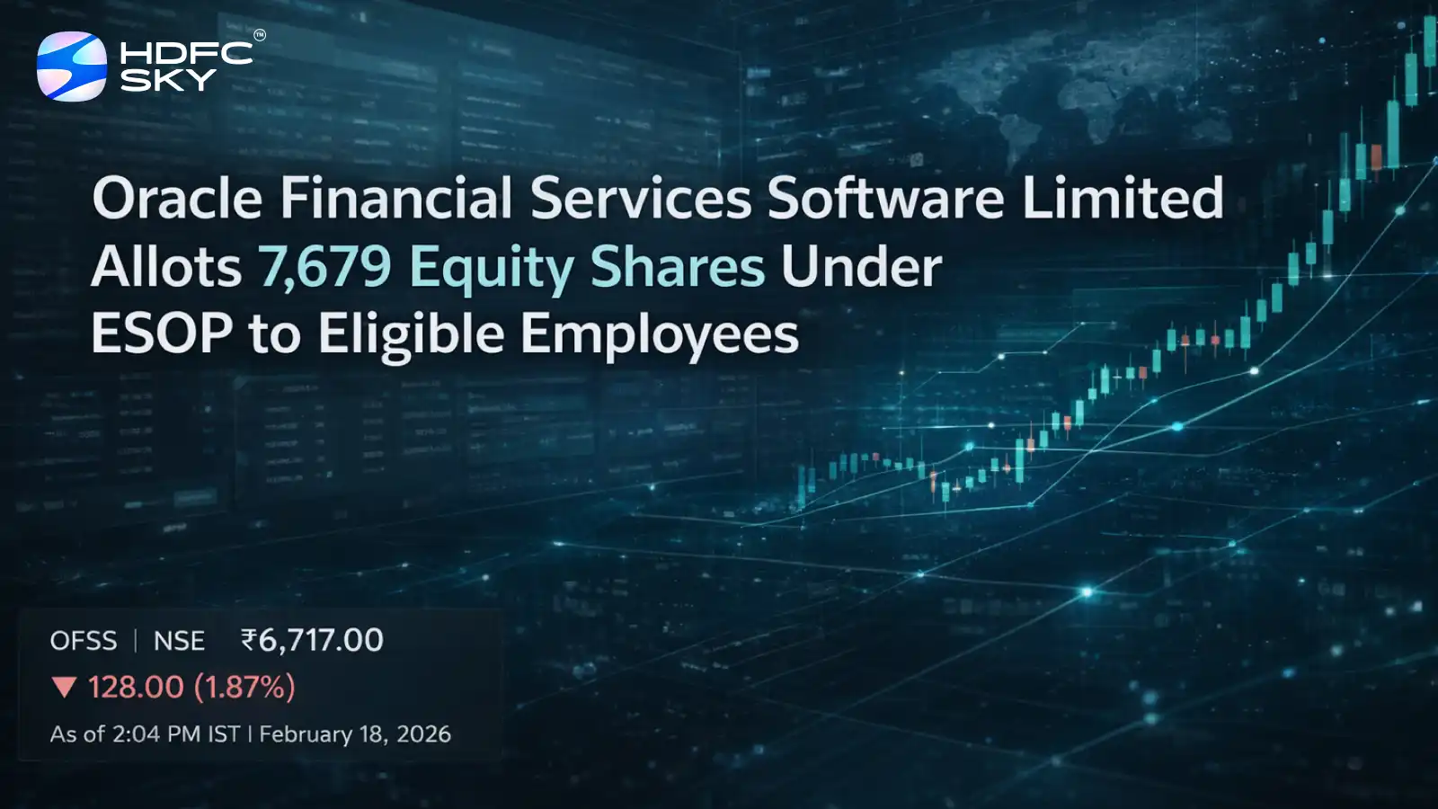 Oracle Financial Services Software Limited Allots 7,679 Equity Shares Under ESOP: Shares Slips 1.87% 