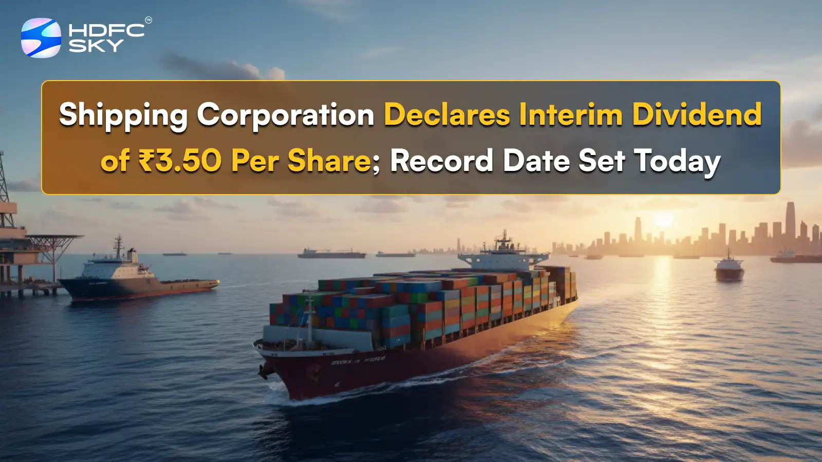 Shipping Corporation Declares Interim Dividend of ₹3.50 Per Share; Record Date Set Today