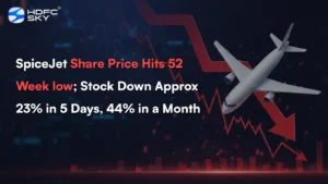 SpiceJet Share Price Hits 52 Week low; Stock Down Approx 23% in 5 Days, 44% in a Month