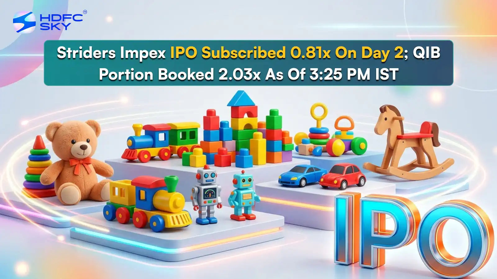 Striders Impex IPO Subscribed 0.81x On Day 2; QIB Portion Booked 2.03x