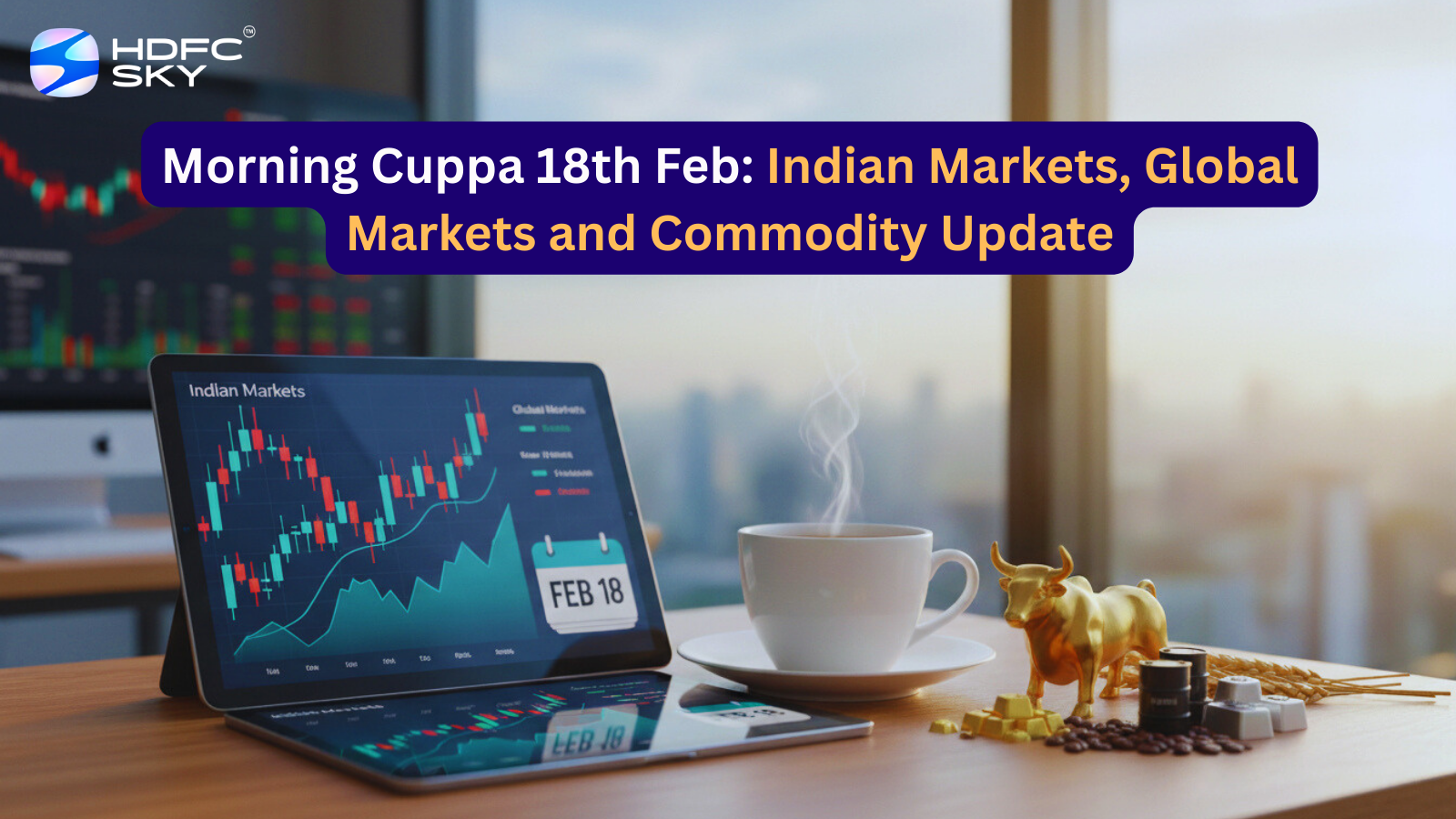Morning Cuppa 18th Feb: Indian Markets, Global Markets and Commodity Update
