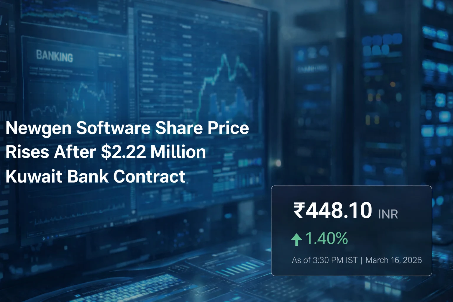 Newgen Software Share Price Rises After $2.22 Million Kuwait Bank Contract