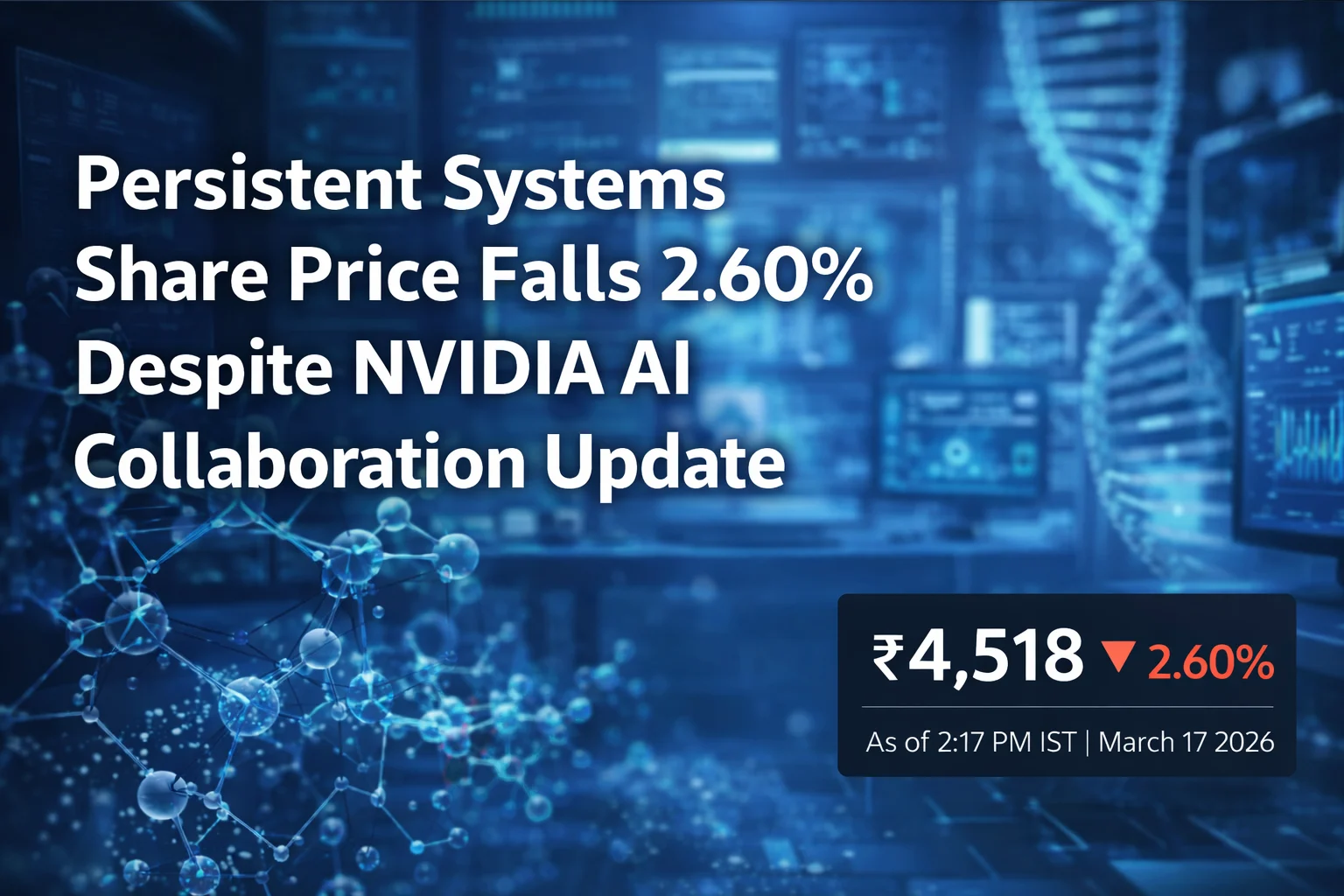 Persistent Systems Share Price Falls 2.60% Despite NVIDIA AI Collaboration Update