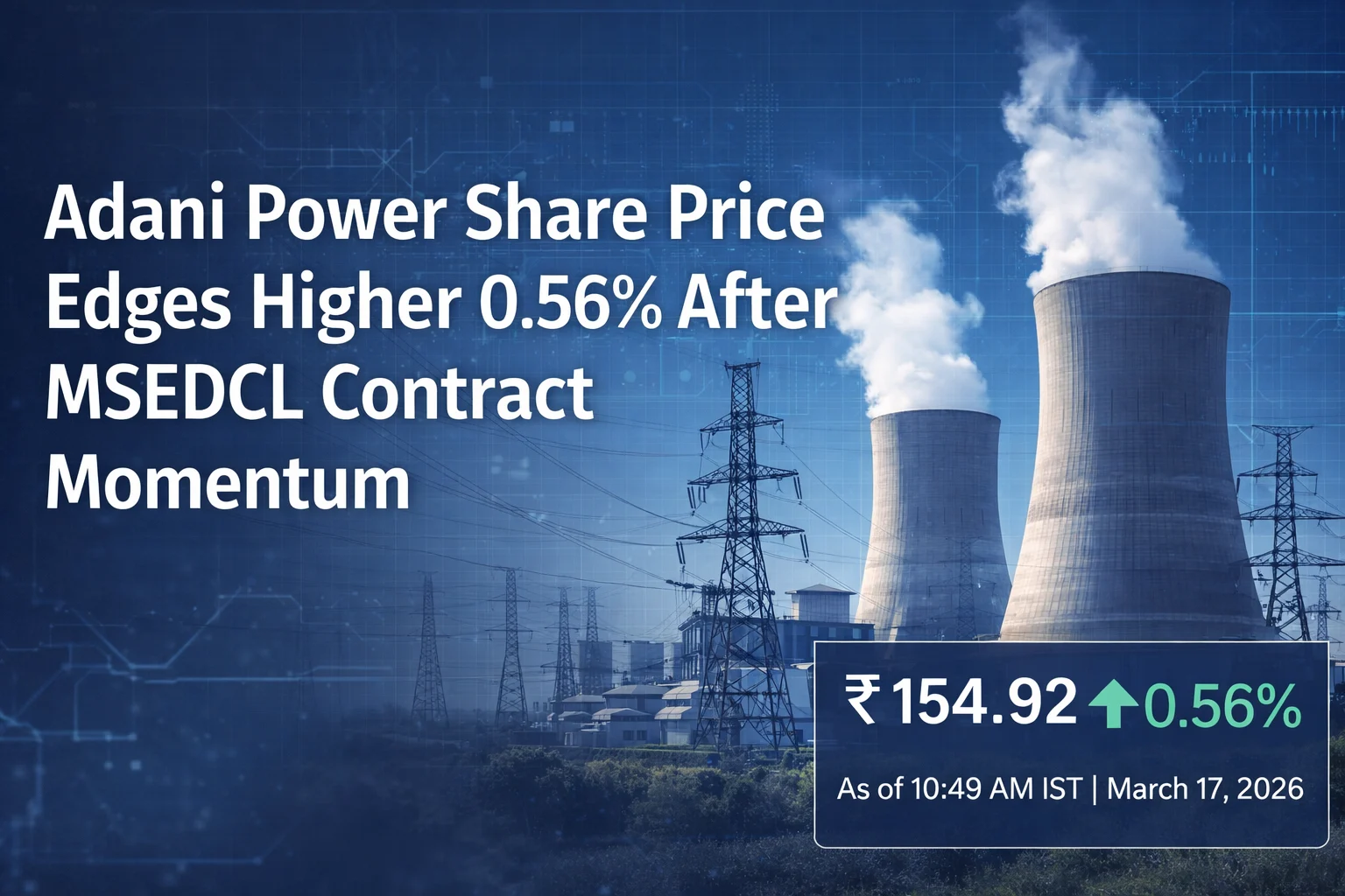 Adani Power Share Price Up 0.56% After MSEDCL Contract Momentum