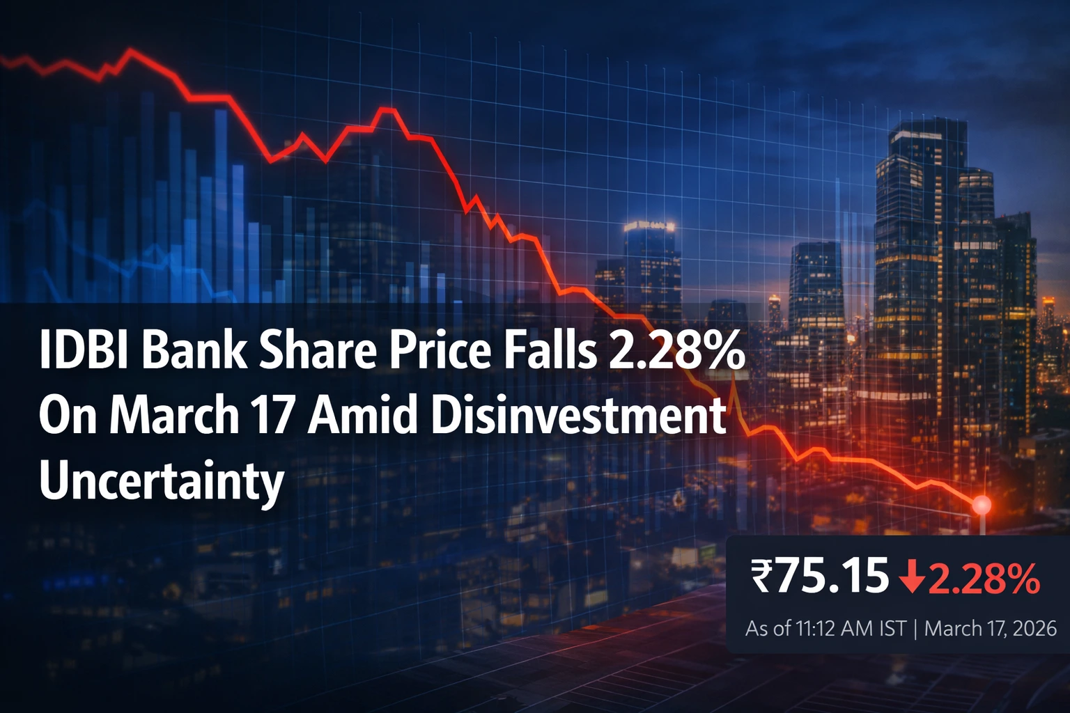 IDBI Bank Share Price Falls 2.28% Amid Disinvestment Uncertainty
