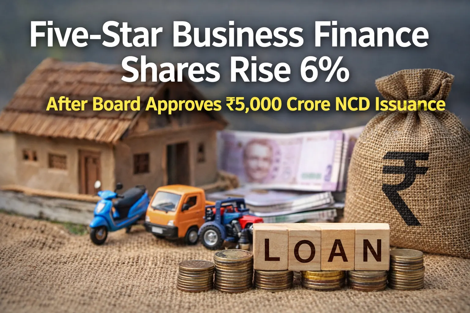 Five-Star Business Finance Shares Up 6% After Board Approves ₹5,000 Crore NCD Issuance