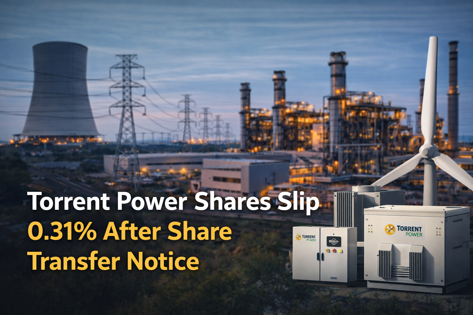Torrent Power Share Price Slip 0.31% After Newspaper Advertisement Disclosure On Share Transfer Window