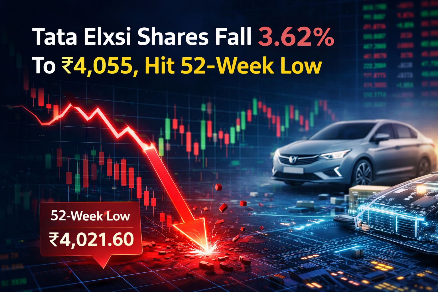 Tata Elxsi Share Price Down 3.62% To Hit 52-Week Low Amid Trading Window Closure Notice