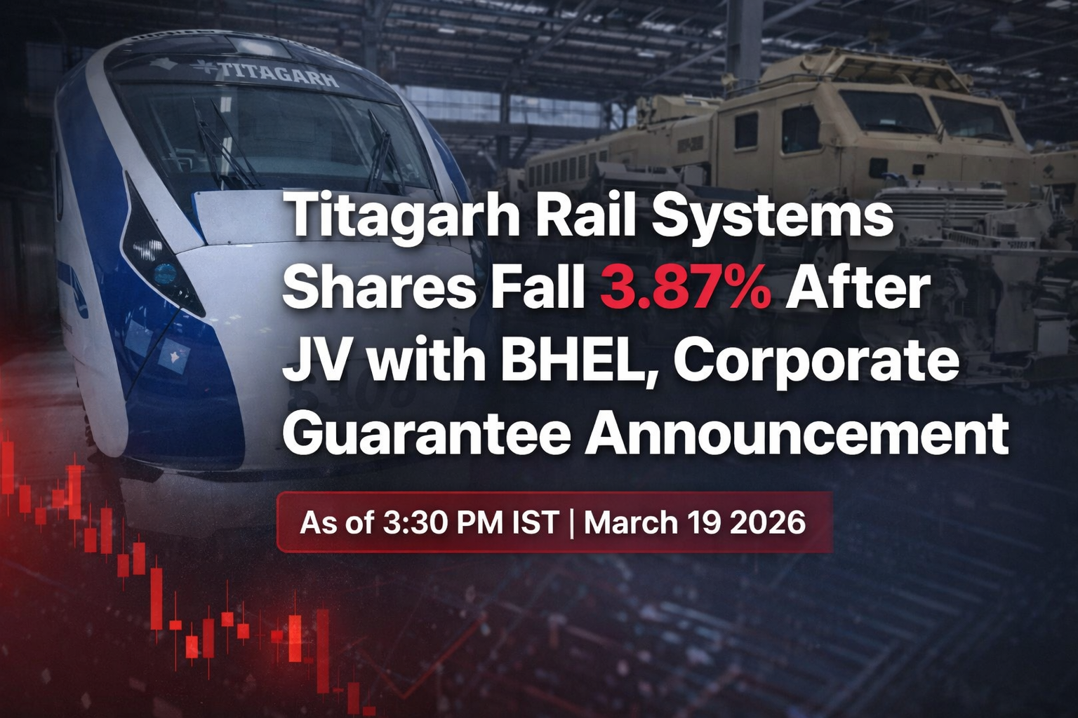 Titagarh Rail Systems Shares Fall 3.87% After JV Approval With BHEL, Corporate Guarantee Announcement