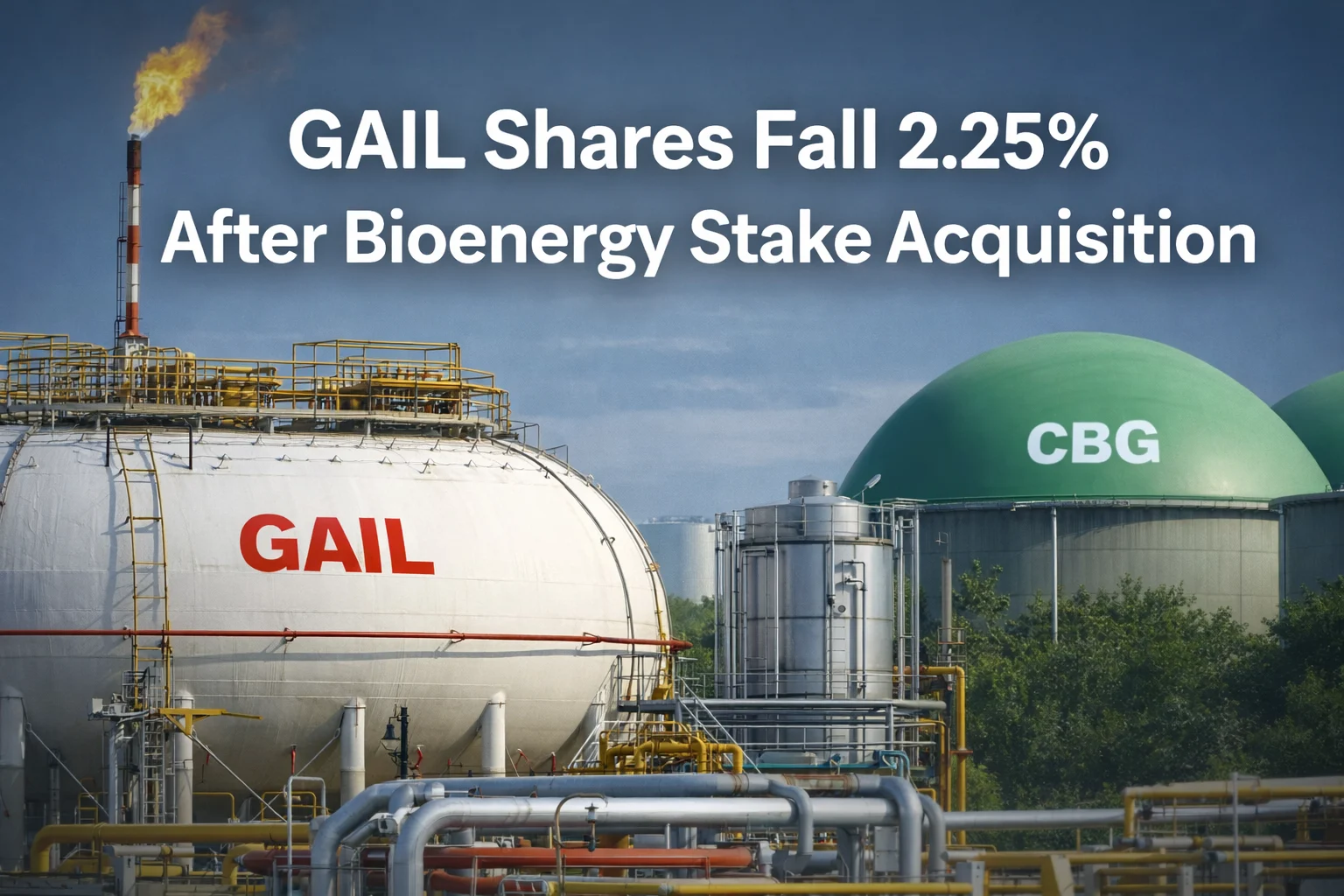GAIL (India) Shares Down 2.25% After Bioenergy Stake Acquisition Disclosure