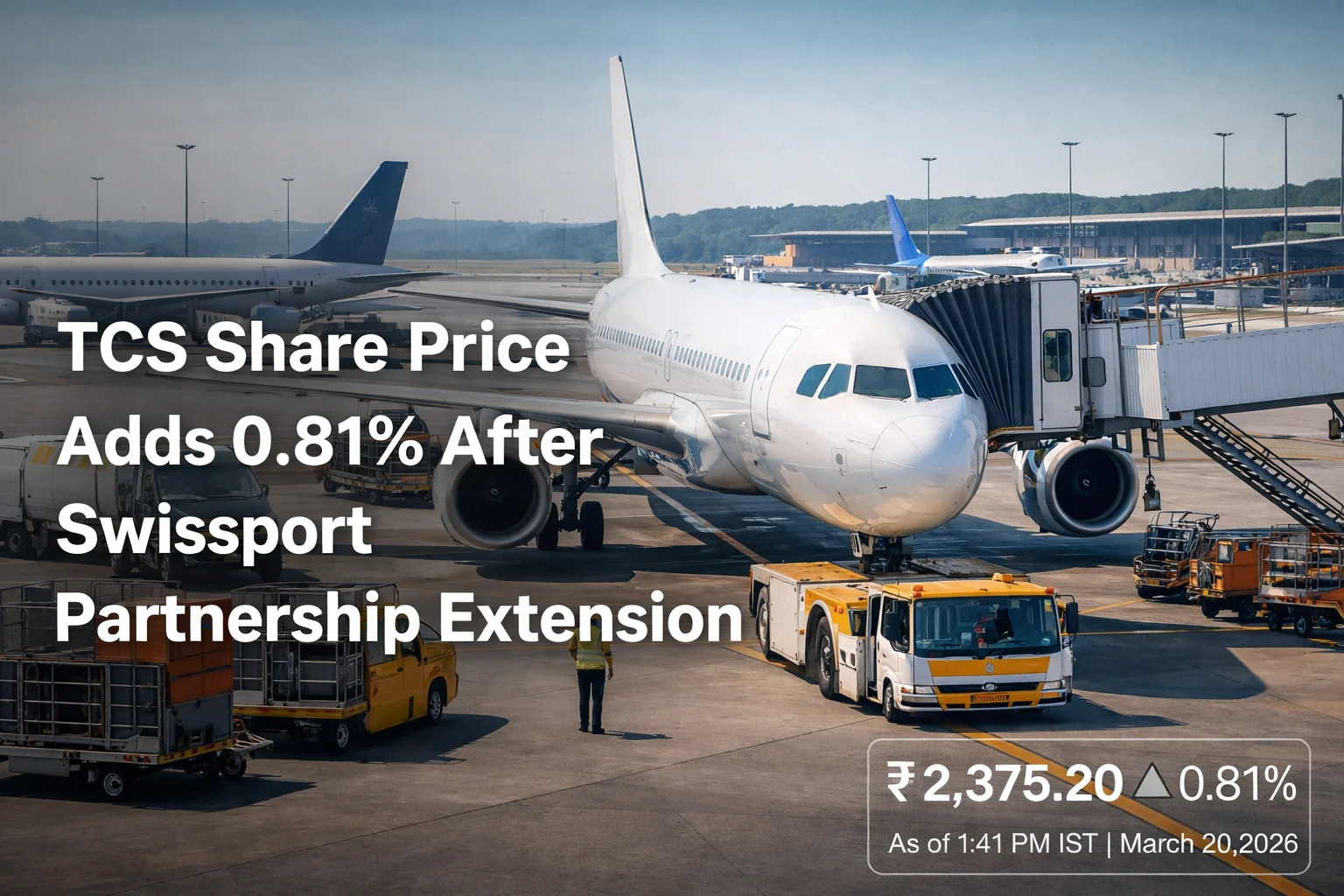 TCS Share Price Up 0.81% After Swissport Partnership Extension