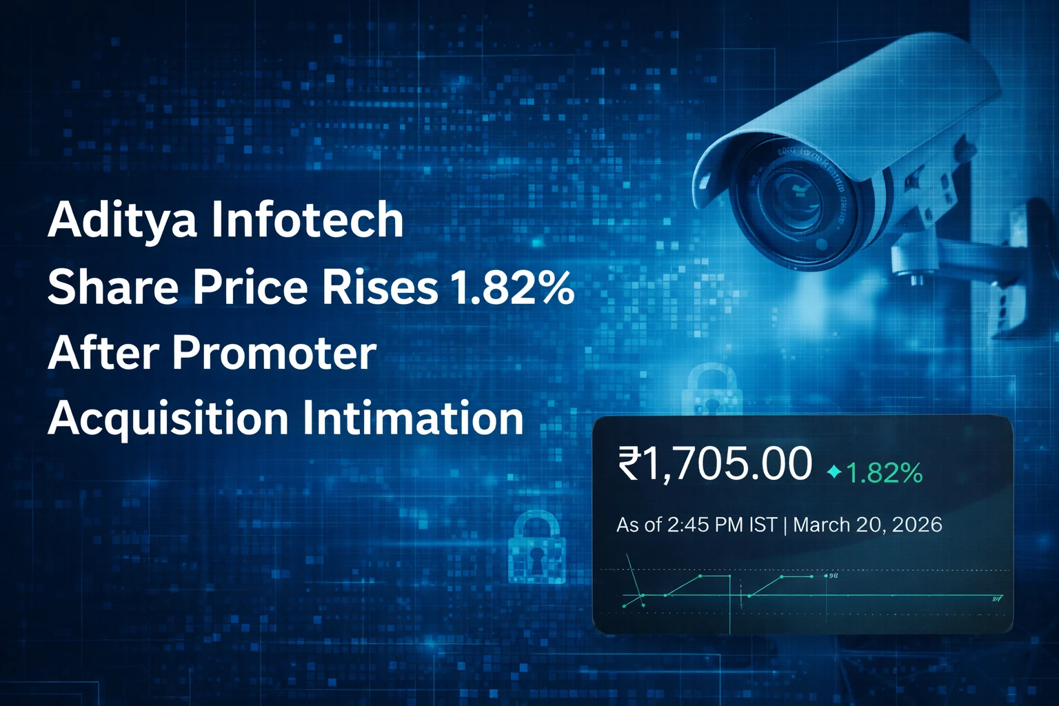 Aditya Infotech Share Price Gain 1.82% After Promoter Acquisition Intimation