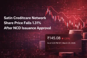 Satin Creditcare Network Share Price Falls 1.31% After NCD Issuance Approval