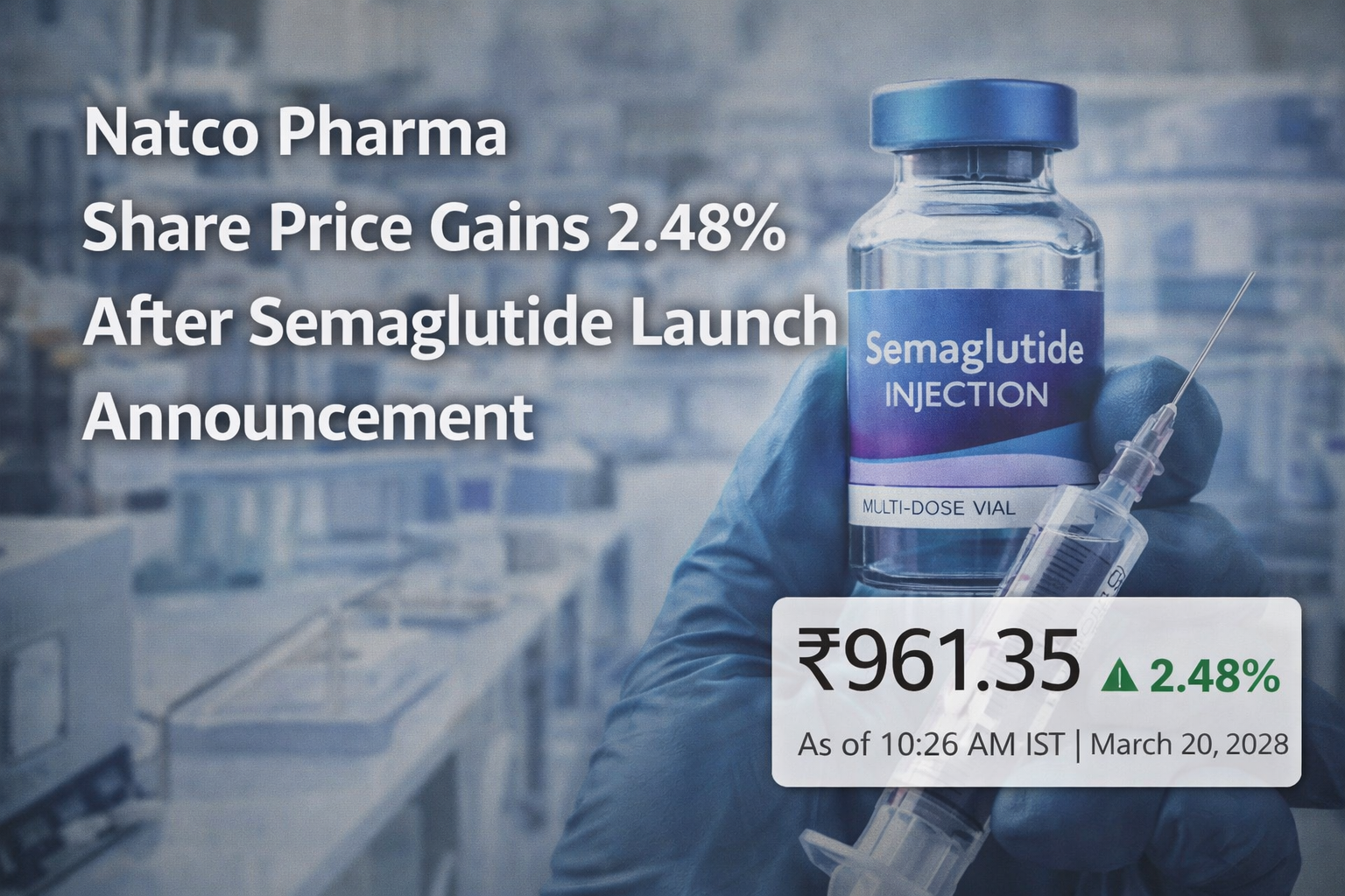 Natco Pharma Share Price Gains 2.48% After Semaglutide Launch Announcement