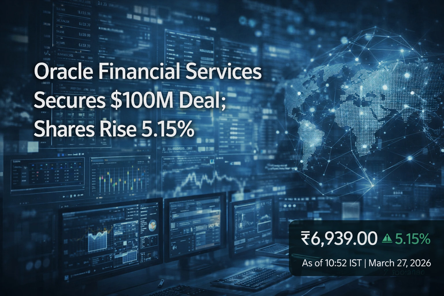 Oracle Financial Services Secures $100M Deal; Shares Up 5.15%