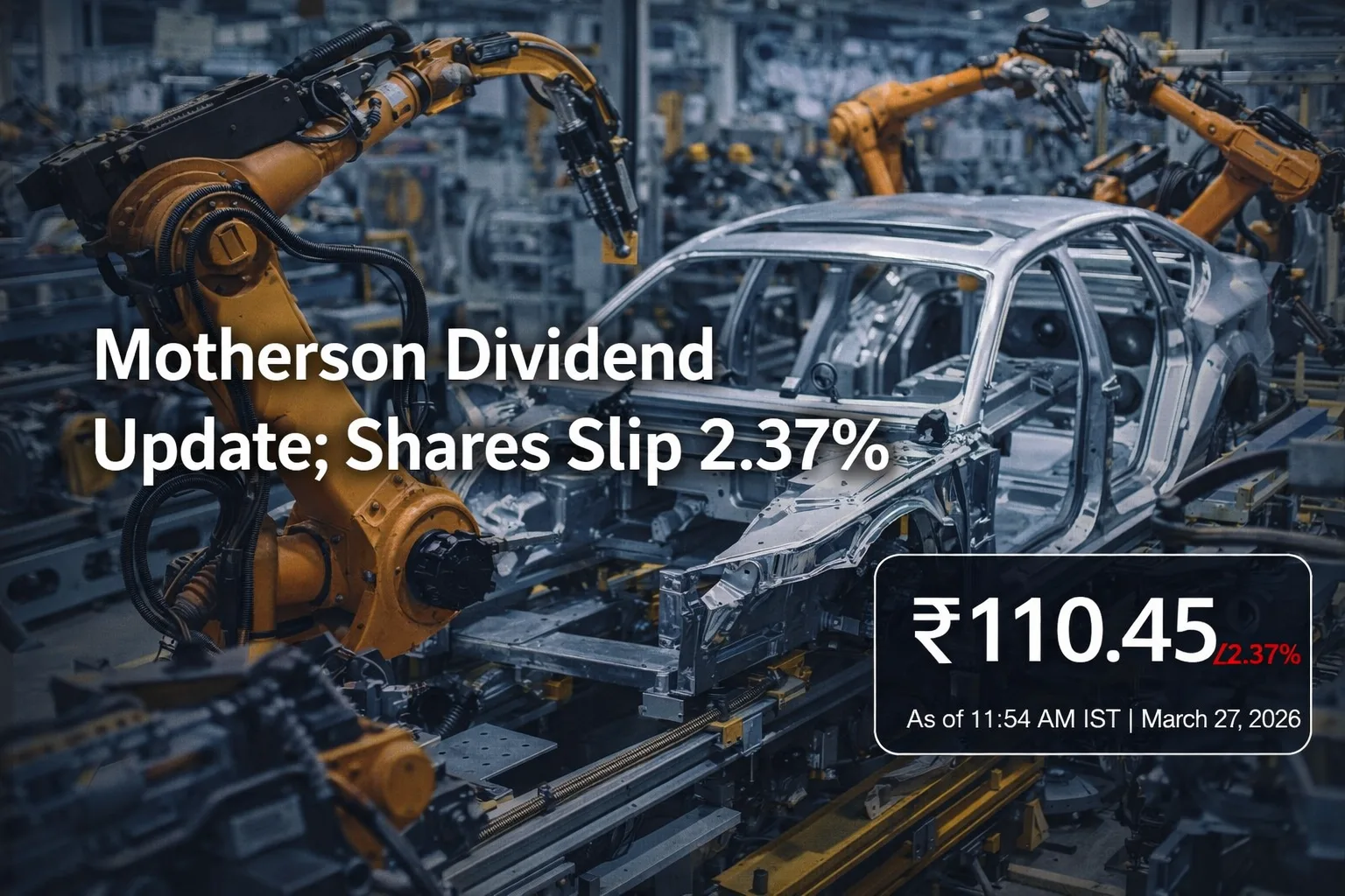 Motherson Announces Interim Dividend; Shares Slip 2.37%