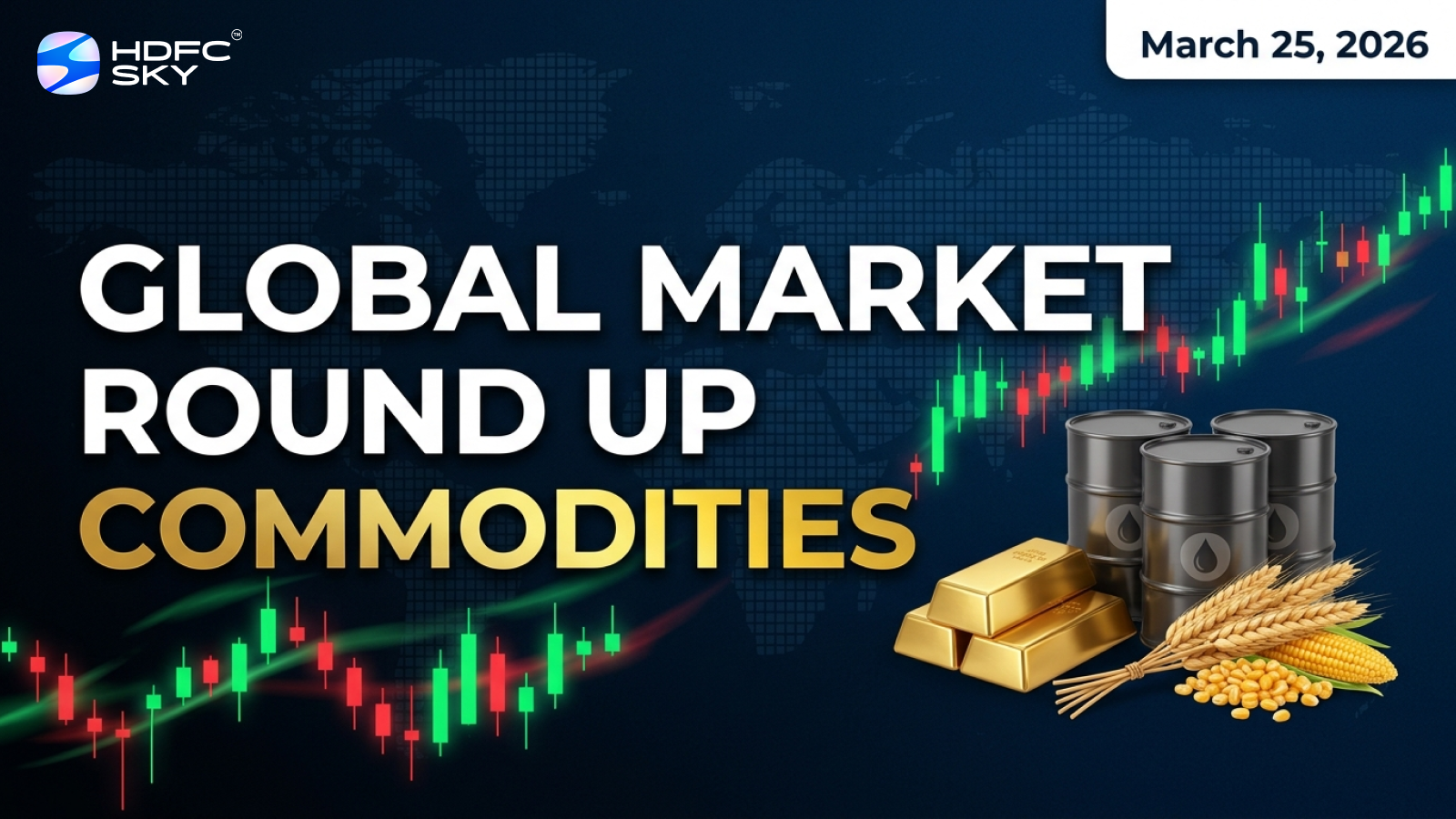 Global Market Round Up on Commodities by HDFC Securities March, 25 2026