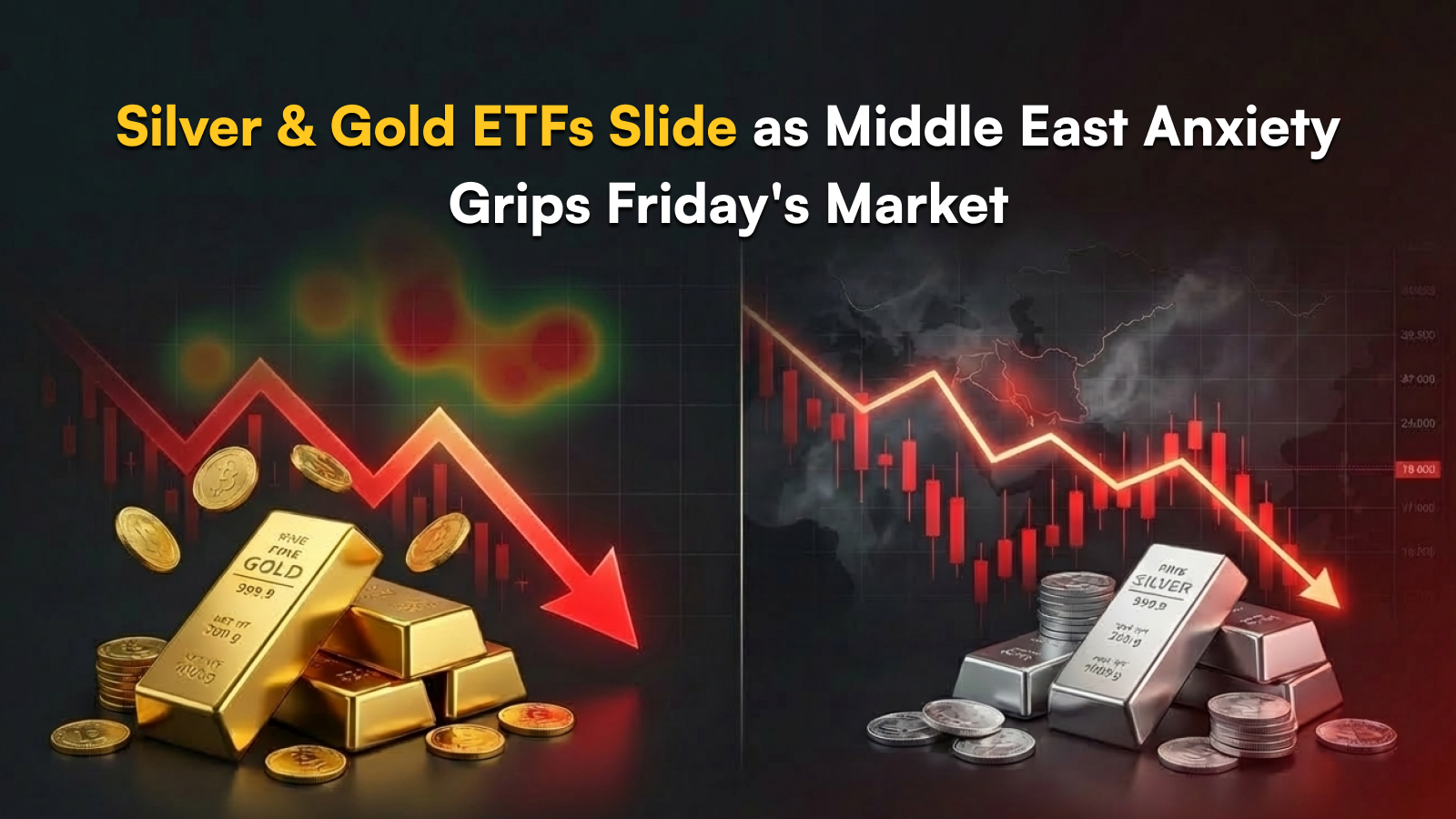 Silver & Gold ETFs Slide as Middle East Anxiety Grips Friday's Market
