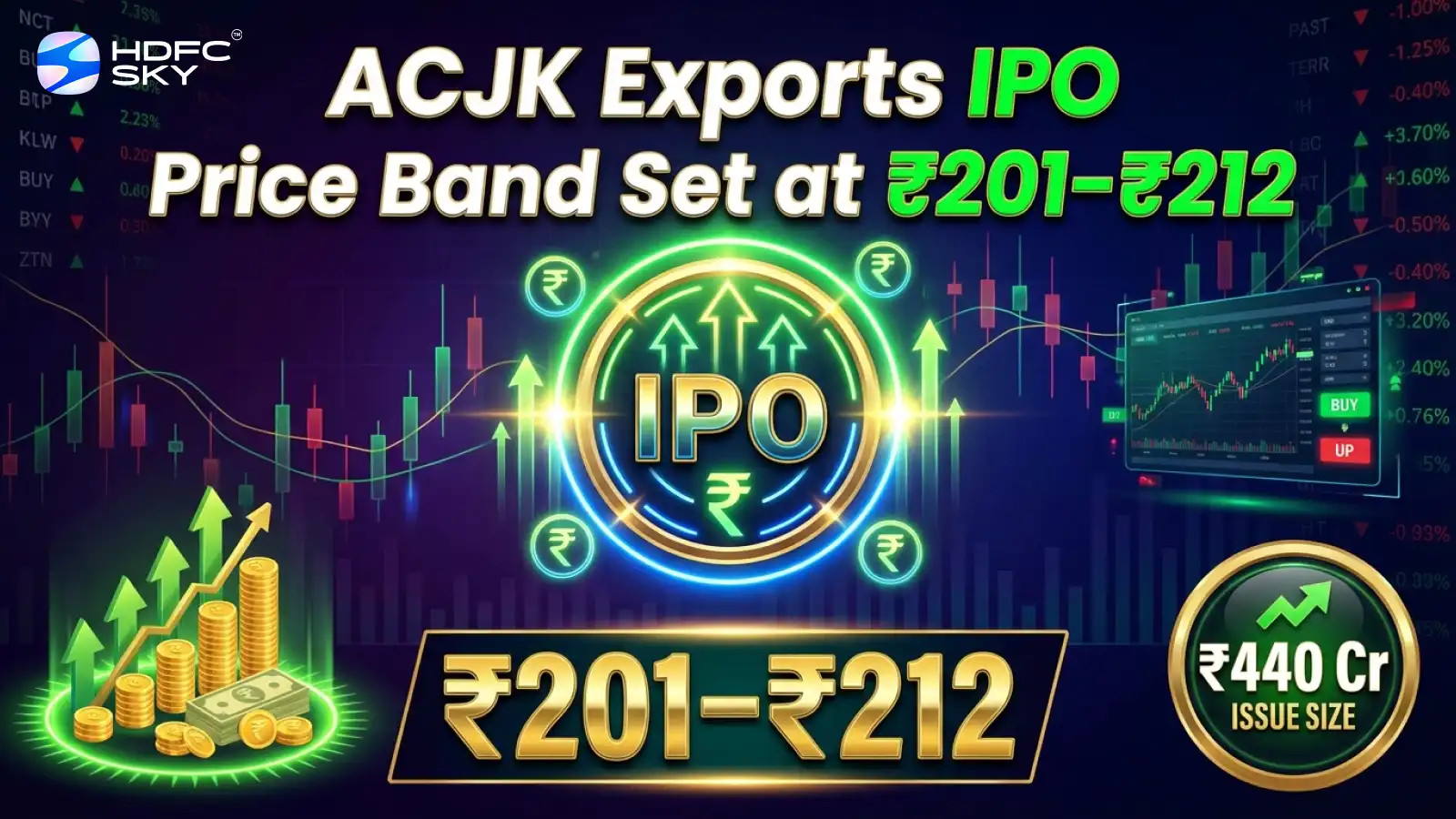 ACJK Exports Fixes ₹201–212 Price Band for ₹440-Cr IPO 