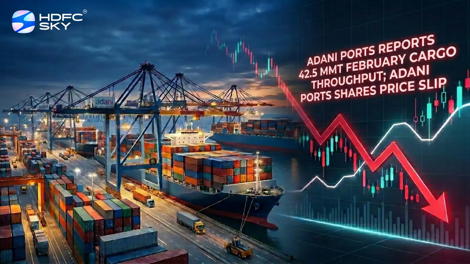 Adani Ports Reports 42.5 MMT February Cargo Throughput; Adani Ports Shares Price Slip 