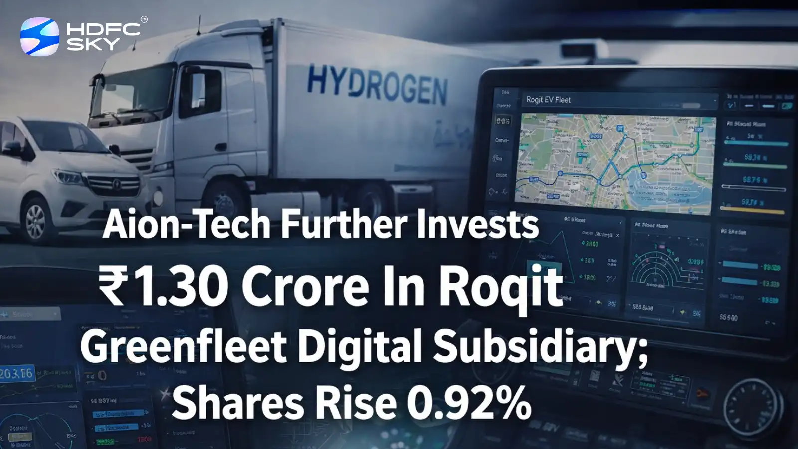 Aion-Tech Further Invests ₹1.30 Crore In Roqit Greenfleet Digital Subsidiary; Shares Rise 0.92%