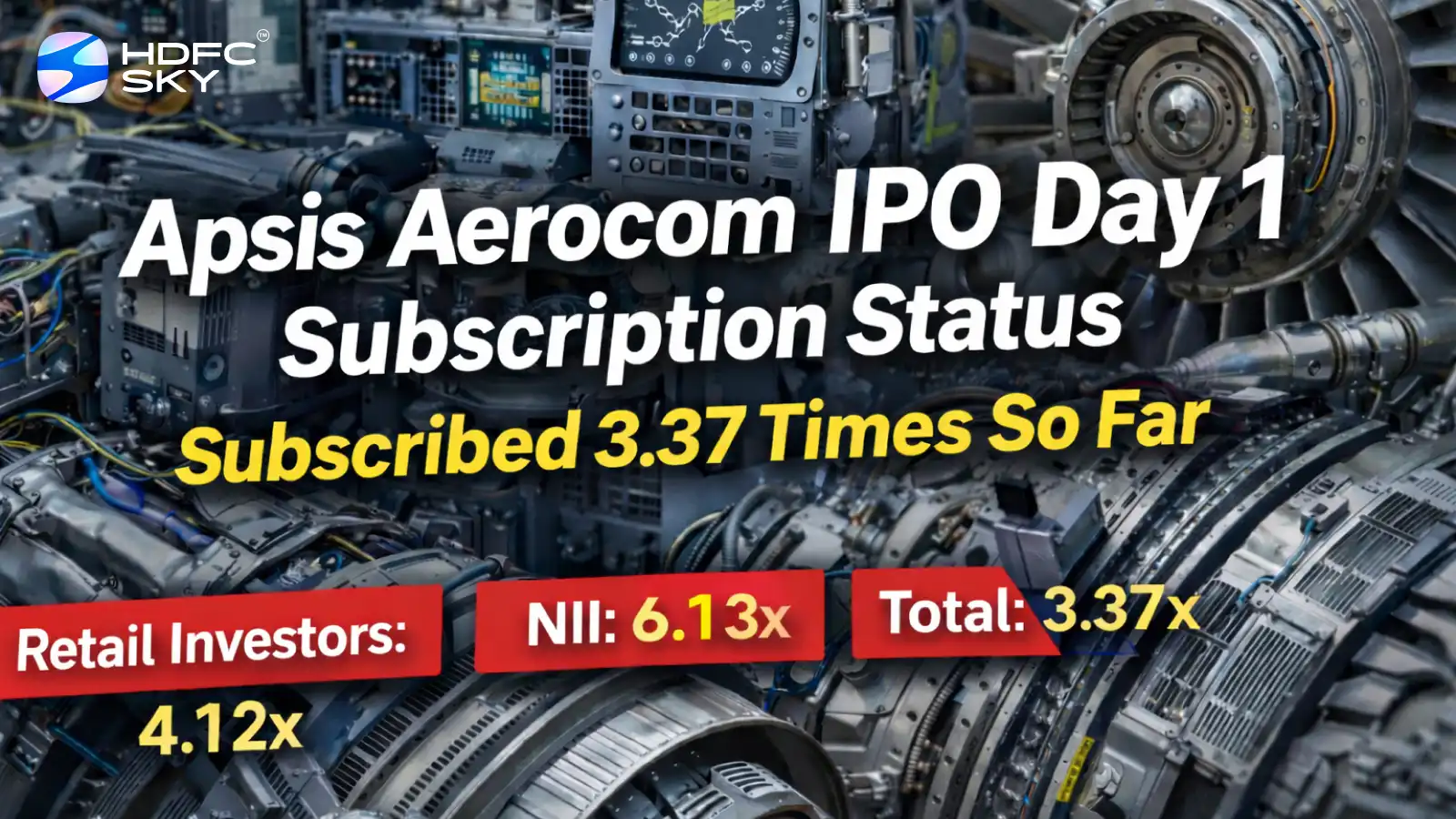 Apsis Aerocom IPO Day 1 Subscription Status: Issue Subscribed 3.37 Times 