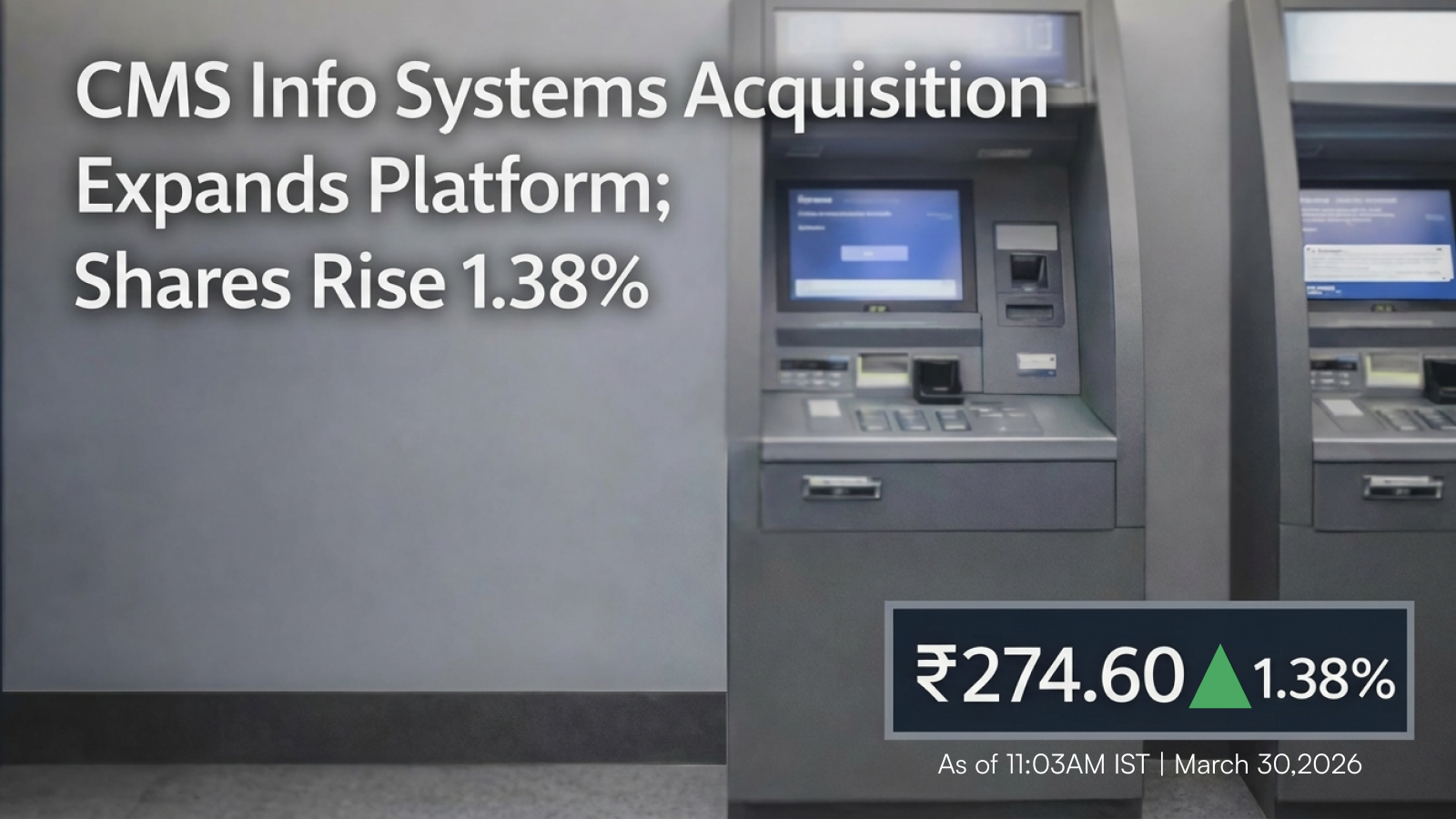 CMS Info Systems Acquisition Expands Platform; Strategic Growth In Focus