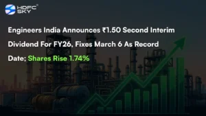 Engineers India Announces ₹1.50 Second Interim Dividend For FY26, Fixes March 6 As Record Date; Shares Rise 1.74%