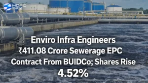 Enviro Infra Engineers ₹411.08 Crore Sewerage EPC Contract From BUIDCo; Shares Rise 4.52%