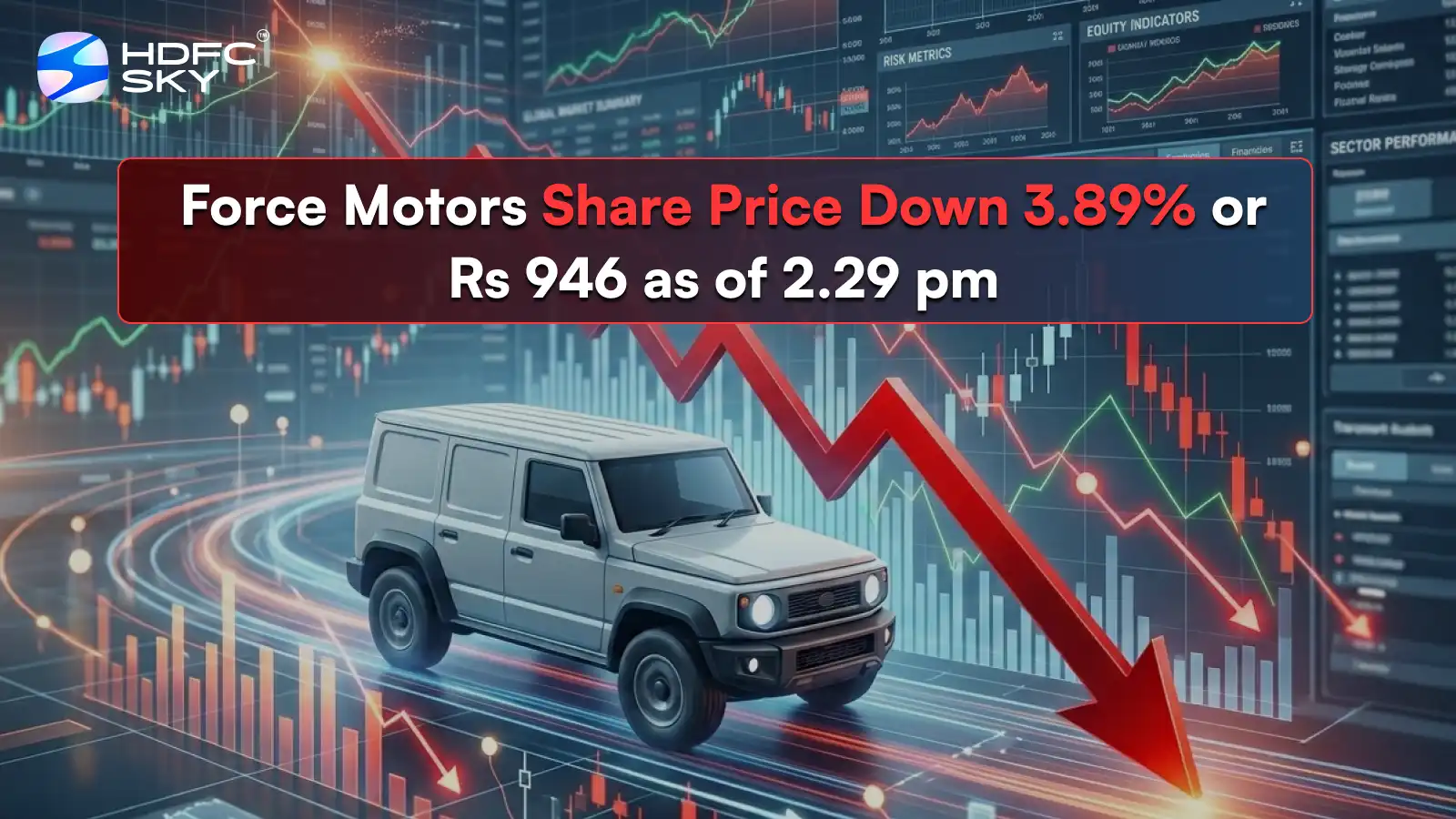 Force Motors Share Price Down 3.89%; Sales Register 8% Increase in February 2026